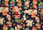 Preview: French Terry Weihnachtswichtel dunkelblau